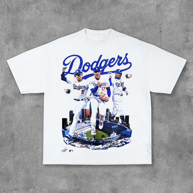 Fashion Team Print Short Sleeve T-Shirt