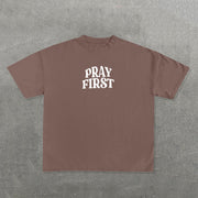 God Hears Your Prayers Print Short Sleeve T-Shirt