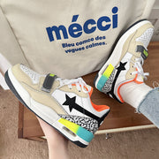 Lucky Star splicing air cushion couple heavyweight sports casual shoes