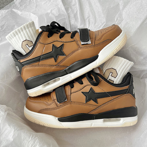 Lucky Star splicing air cushion couple heavyweight sports casual shoes