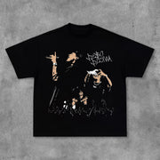 Fashion Character Concert Print Short Sleeve T-Shirt