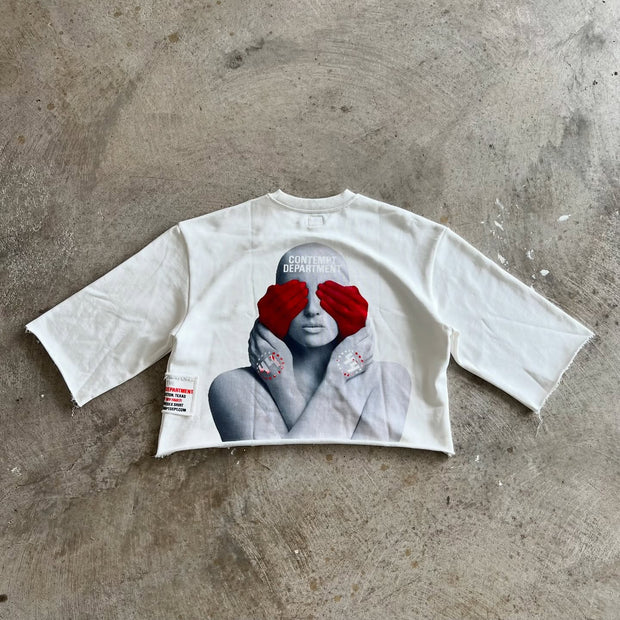 Personalized street style round neck printed T-shirt
