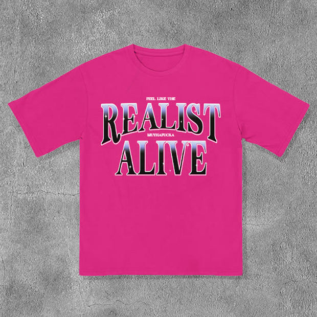 Realist Alive Print Short Sleeve T-Shirt