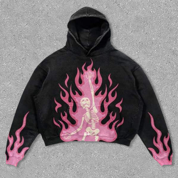 Flaming Skull Hoodie