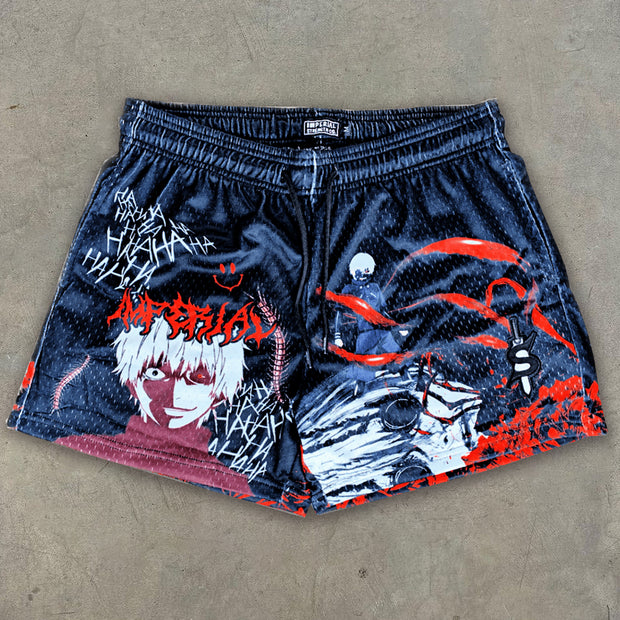Ghoul Anime Print Shorts