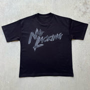 No Lacking Print Short Sleeve T-Shirt
