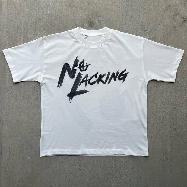 No Lacking Print Short Sleeve T-Shirt