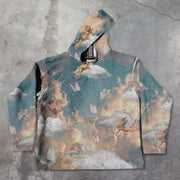 Angel Bond Pattern Tapestry Street Hoodie