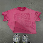 Casual Streetwear Faded Soldiers Printed T-shirt