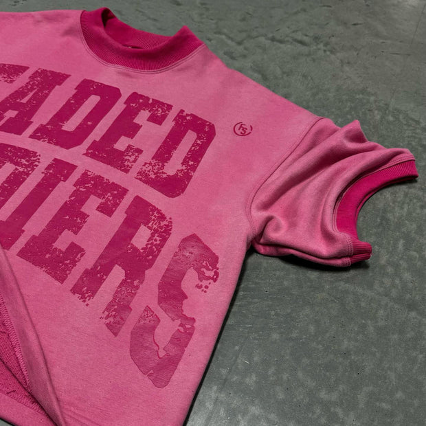 Casual Streetwear Faded Soldiers Printed T-shirt