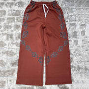 Cross casual street retro wide-leg sweat pants