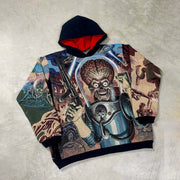 Street Hip Hop Cartoon Pattern Tapestry Hoodie