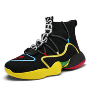 Socks shoes men's high top sneakers camouflage platform casual shoes