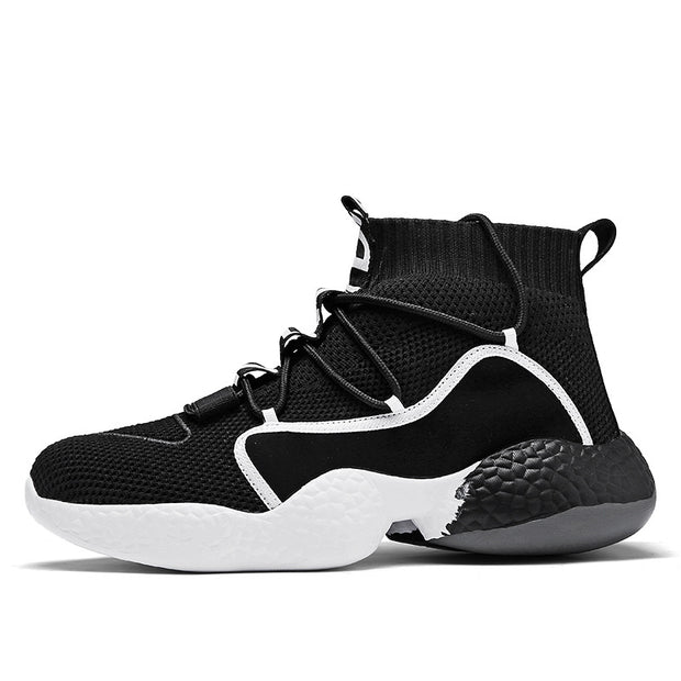 Socks shoes men's high top sneakers camouflage platform casual shoes