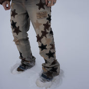 Retro personality street style jeans