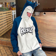 Cartoon Funny Retro Full Zip Hoodie