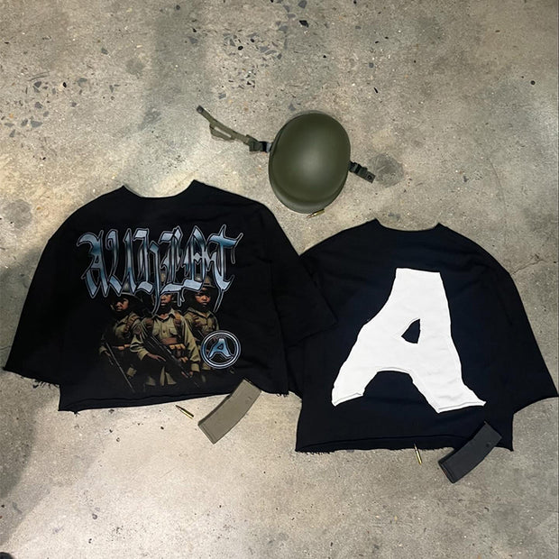 Street Style Scout Print Crew Neck T-Shirt