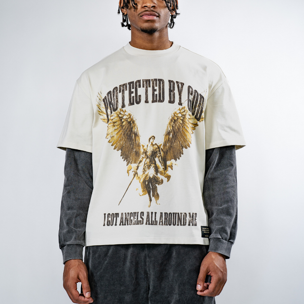 Battle Angel Casual Street Stitching Long Sleeve T-Shirt