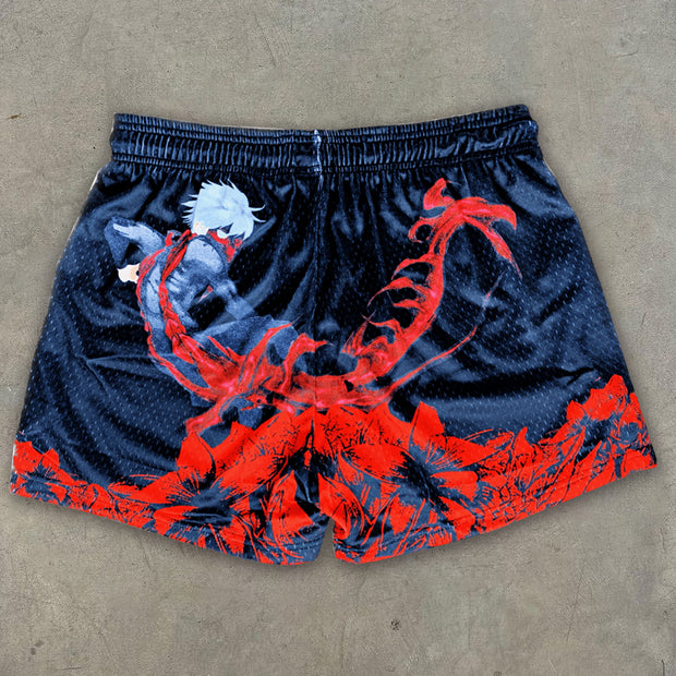 Ghoul Anime Print Shorts