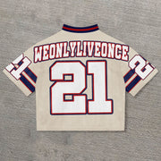 College Casual Street Retro Mesh Jersey