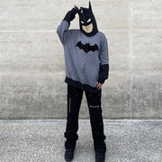 Personalized hip-hop Batman full-zip hoodie