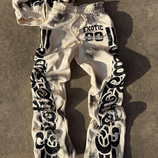 Casual Hip Hop Retro Heavy Sweat Pants
