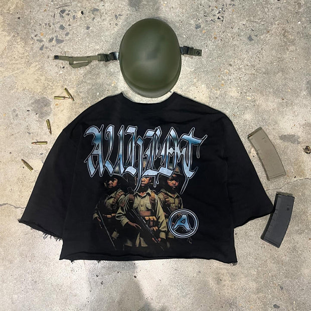 Street Style Scout Print Crew Neck T-Shirt