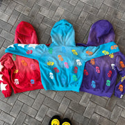 Stylish personalized printed zipper hoodie