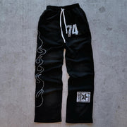 Flame Casual Street Vintage Sweat Pants