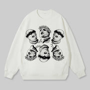 Masked Jesus print sweatshirt