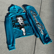 Fashionable personalized anime print hoodie set
