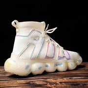 Sports men's shoes casual fashion flower combination bottom shoes
