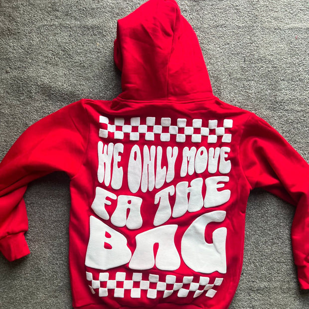 Casual Street Retro Print Hoodie