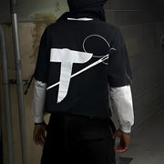 Prison Break Casual Street Fake Two-Piece Long Sleeve T-Shirt