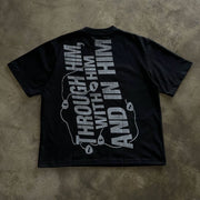 Fashion God Did Print Short Sleeve T-Shirt