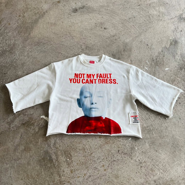 Personalized street style round neck printed T-shirt