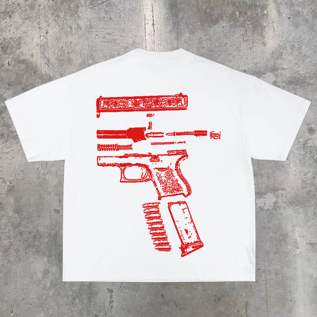 Fashionable personalized letter print T-shirt