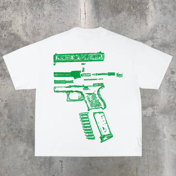 Fashionable personalized letter print T-shirt