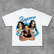 Stylish Character Print Short Sleeve T-Shirt