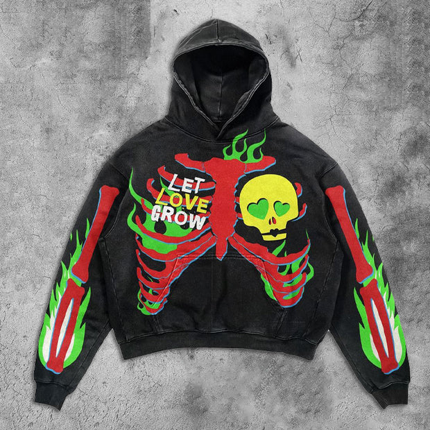 Skeleton Love Graphic Hoodie