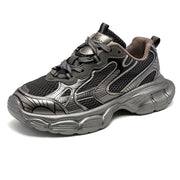Metal Platform Colorblock Dad Shoes