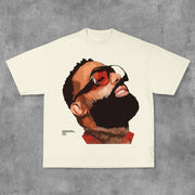Basic Character Letters Print Short Sleeve T-Shirt