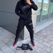 Personalized casual printed graphic hoodie two-piece set