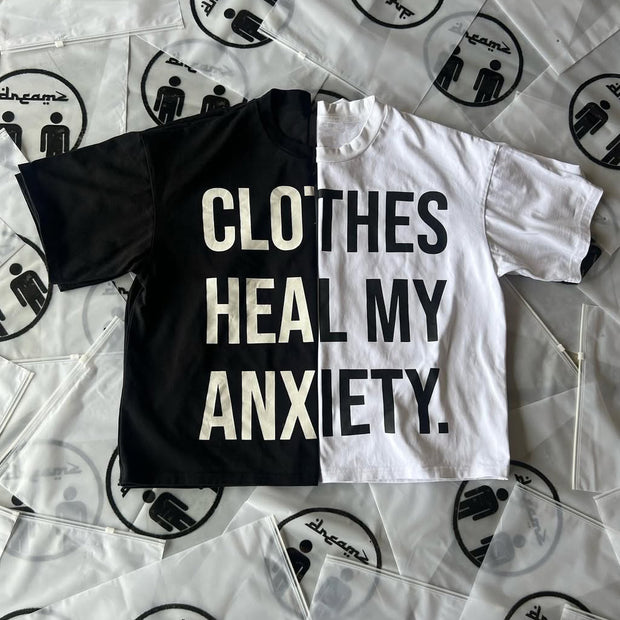 Clothes Heal My Anxiety Print T-Shirt