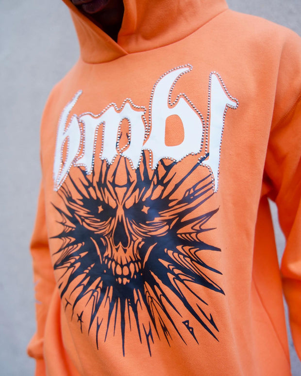 Casual Ghost Face Print Pattern Loose Sweatshirt Two-Piece Set