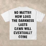 Street crew neck letter print T-shirt