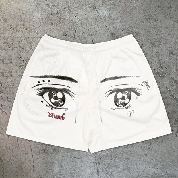 Retro Fashion Casual Personality Mesh Shorts