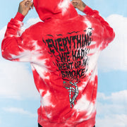 Tie-dye print oversized hoodie