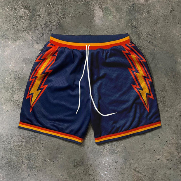 Sports personality lightning shorts men
