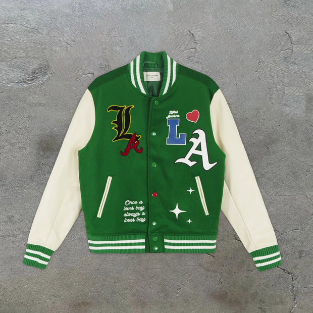 Street fashion hip-hop retro baseball uniform